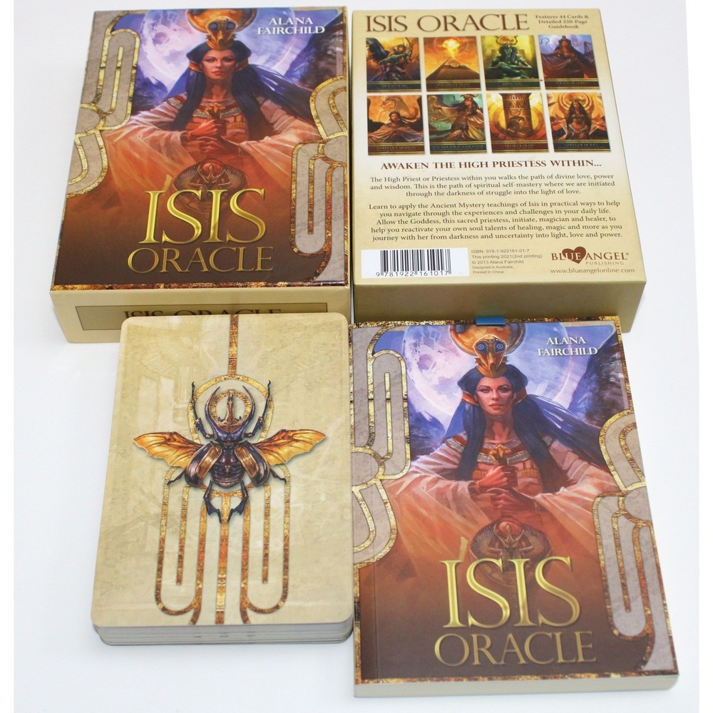 Isis Oracle Deck Alana Fairchild Tarot Cards Blue Angel Publishing Beetle Scarab